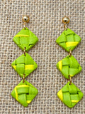 Green Lauhala Earrings
