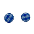 Small Palaka Stud Earrings - Blue