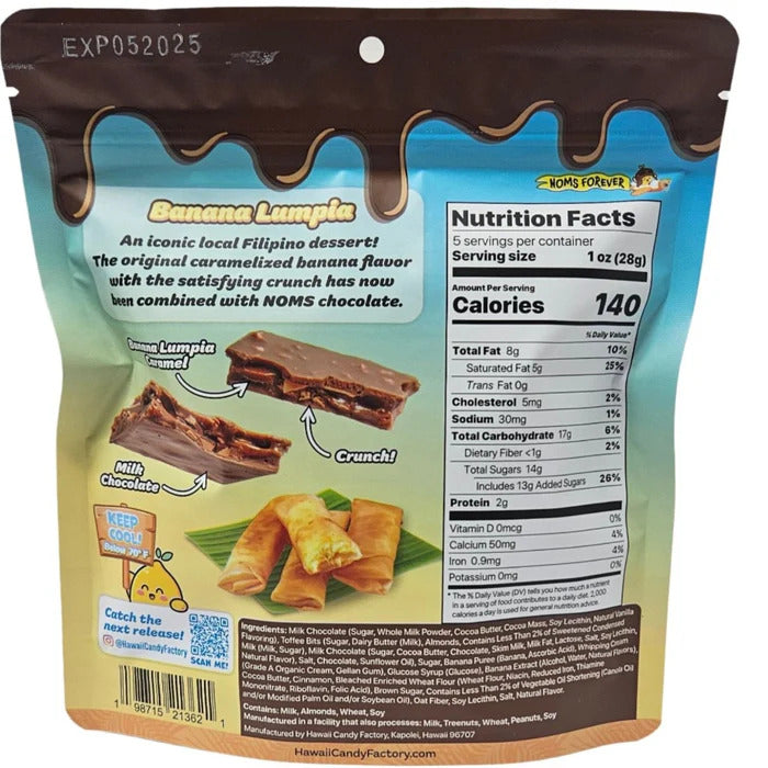 Pop-Up Mākeke - Noms - Banana Lumpia Bark - Back View