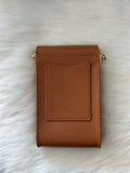 Pop-Up Mākeke - Oceans End Hawaii - Megan Crossbody Bag in Caramel - Back View