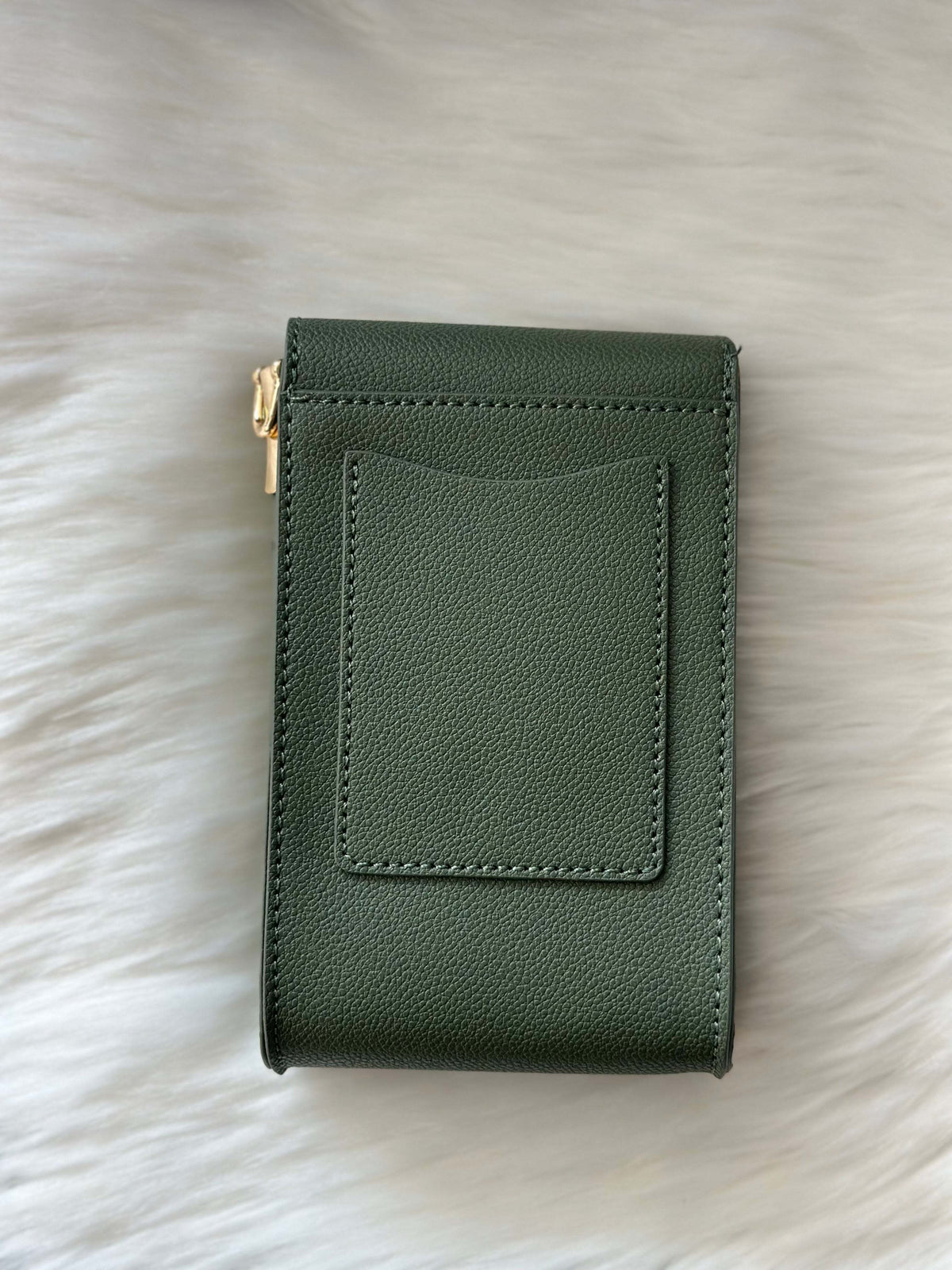 Pop-Up Mākeke - Oceans End Hawaii - Megan Crossbody Bag in Emerald - Back View