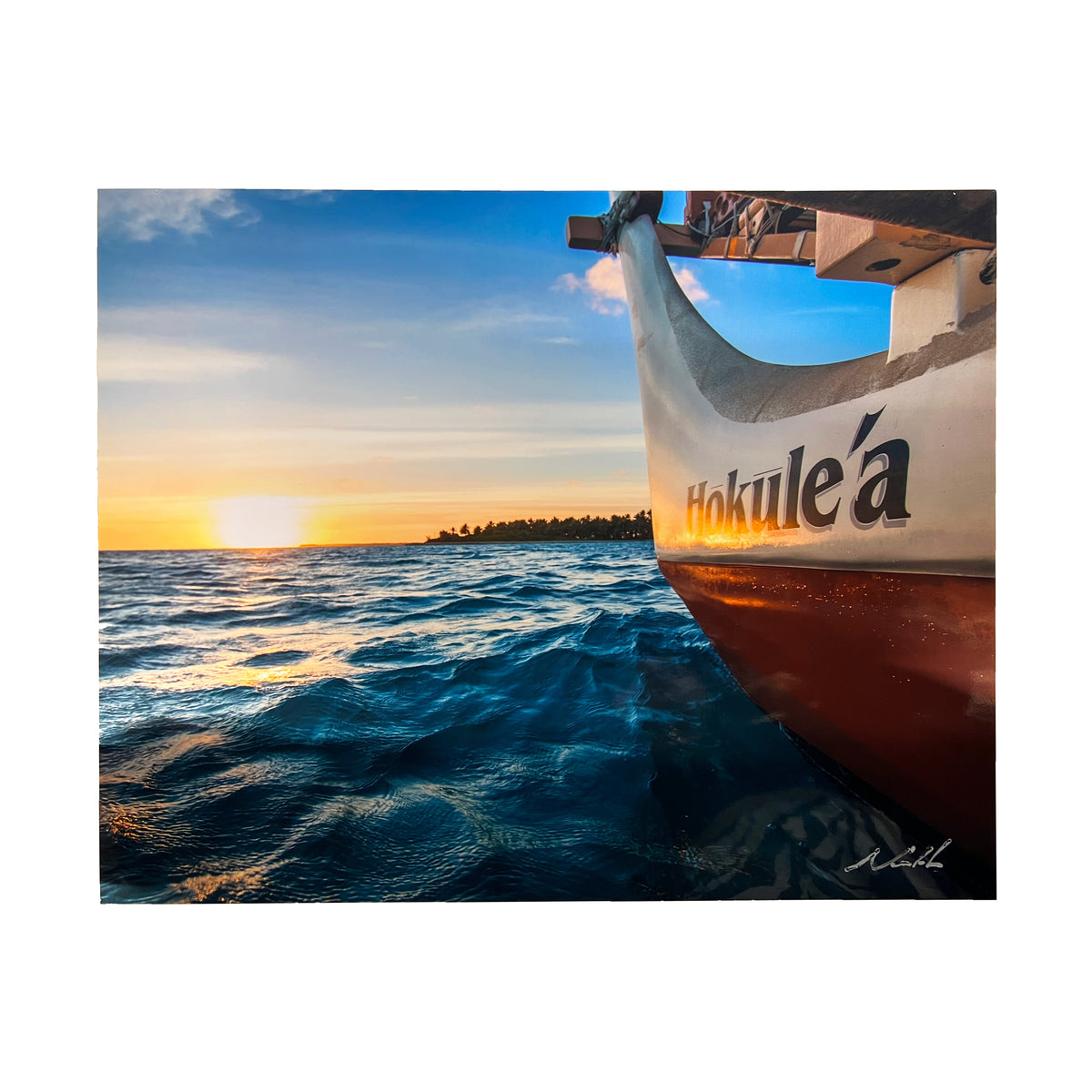 Pop-Up Mākeke - Paliku Films - Hawaiian Print - Hōkūleʻa Close Up - 16"x20"