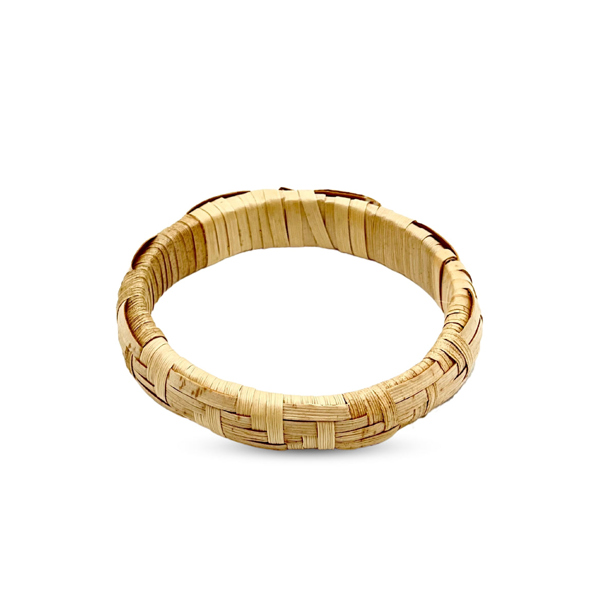 Pop-Up Mākeke - Pawehi Creations - Apolima Lauhala Barrel Bracelet - Style #4