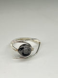 Gemstone Wirework Rings - Snowflake Obsidian