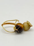 Gemstone Wirework Rings - Tiger's Eye & Golden Tiger's Eye