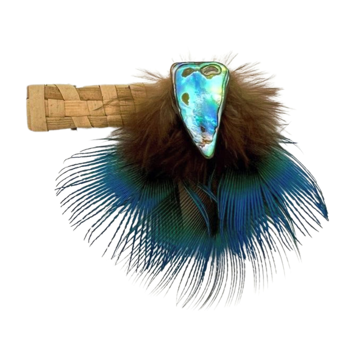Pop-Up Mākeke - Pawehi Creations - Lauhala Hulu Hairclip - Style #004