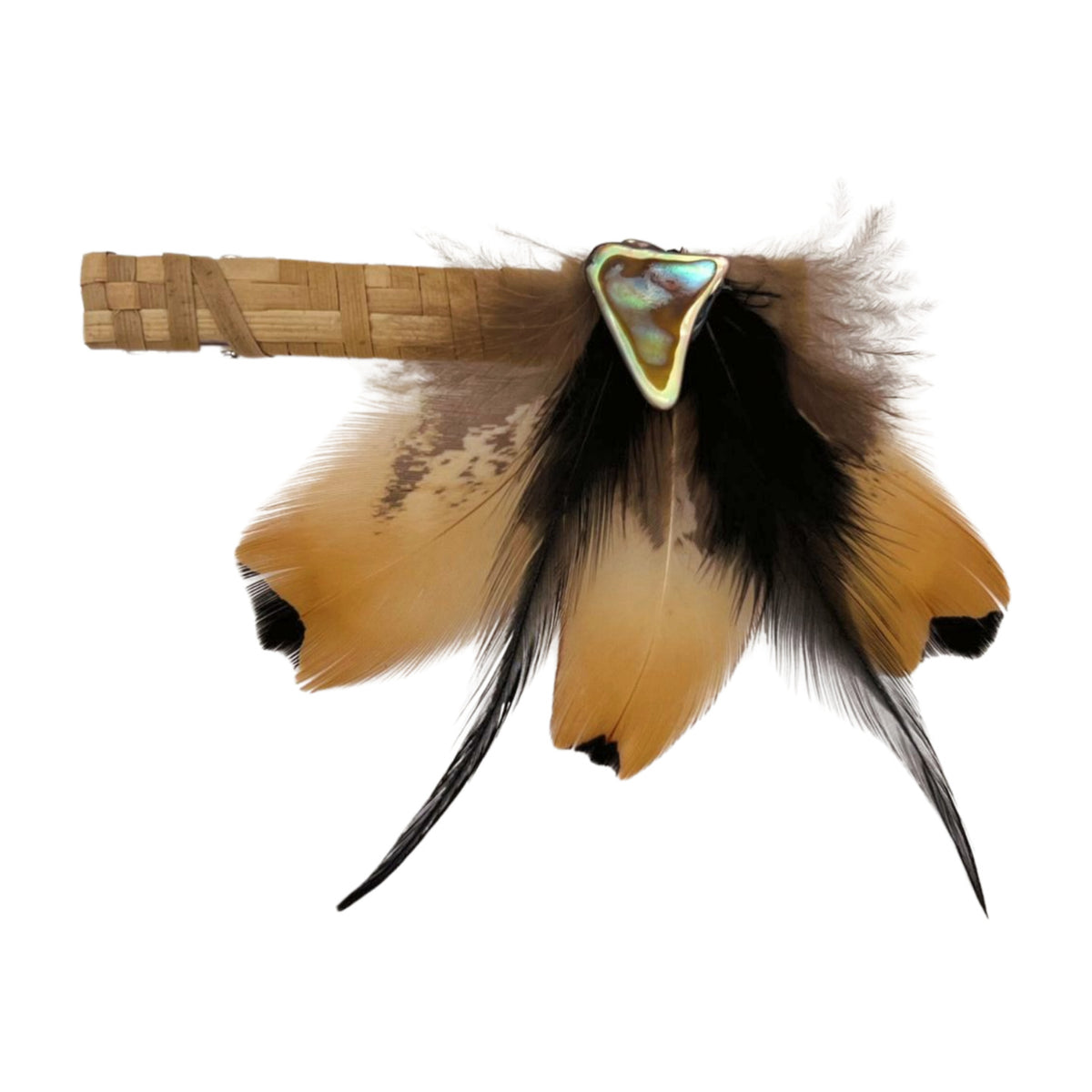 Pop-Up Mākeke - Pawehi Creations - Lauhala Hulu Hairclip - Style #007