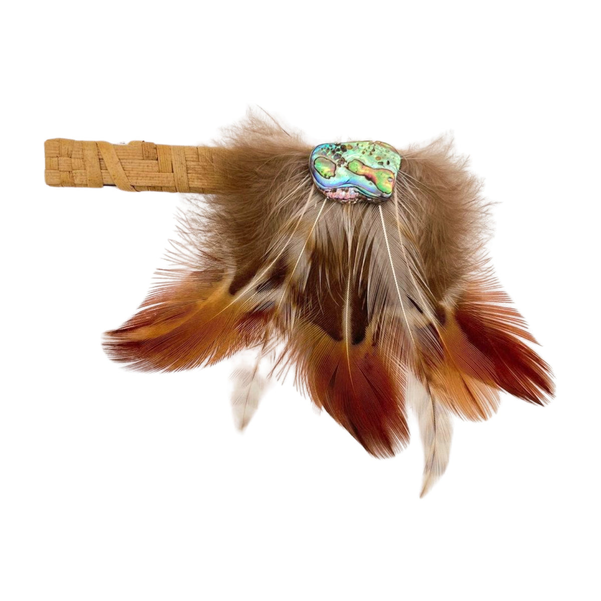 Pop-Up Mākeke - Pawehi Creations - Lauhala Hulu Hairclip - Style #016