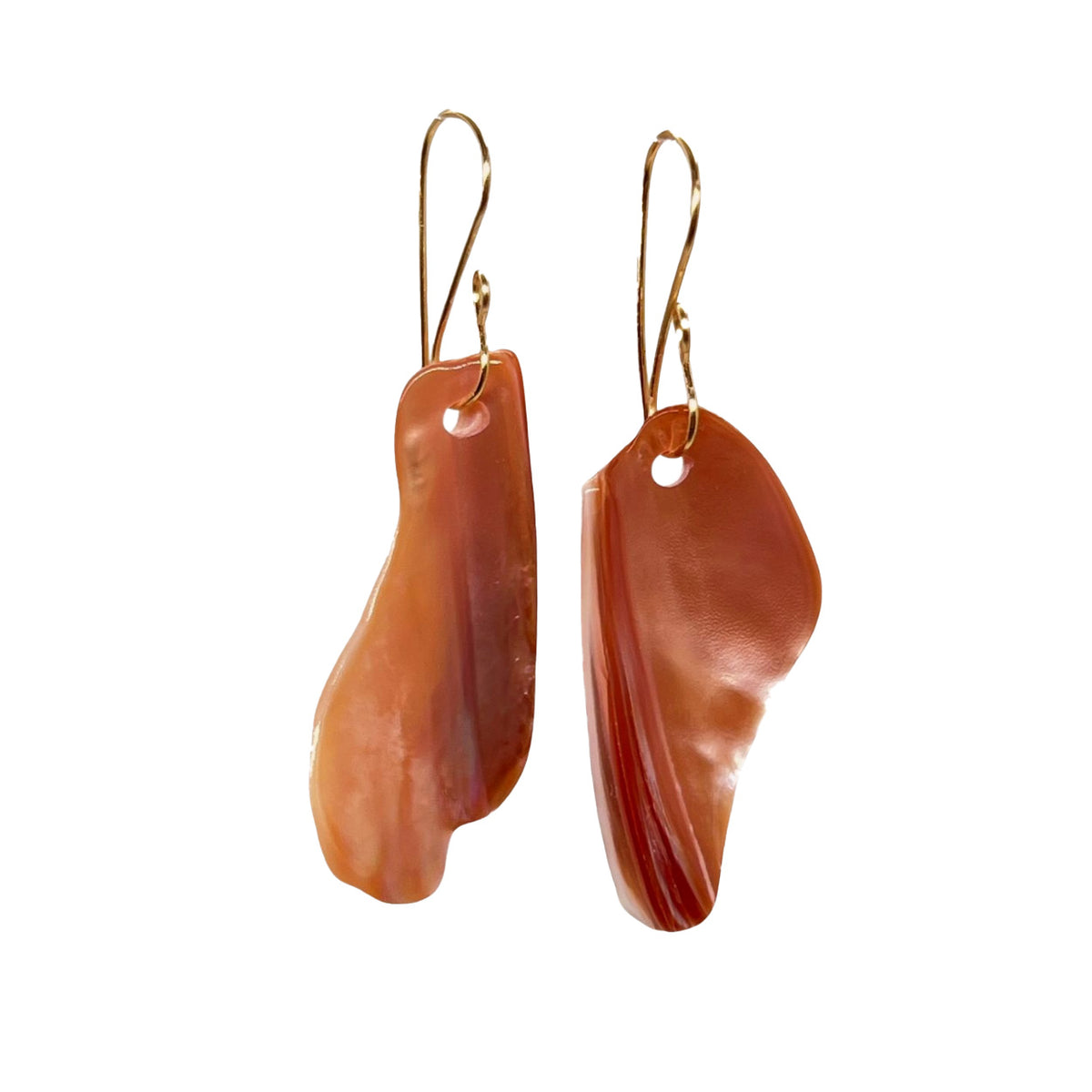 Pop-Up Mākeke - Pawehi Creations - Paua Drop Earrings - Style #E15 - Front View
