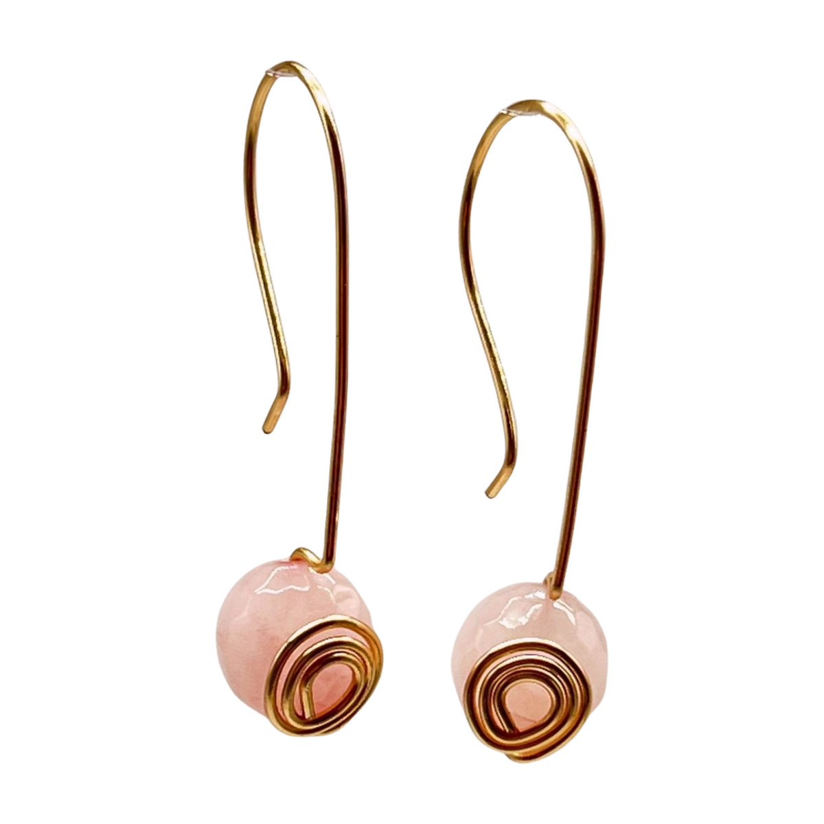 Pop-Up Mākeke -  Pawehi Creations - Piko Drop Earrings - Style #02 - Front View