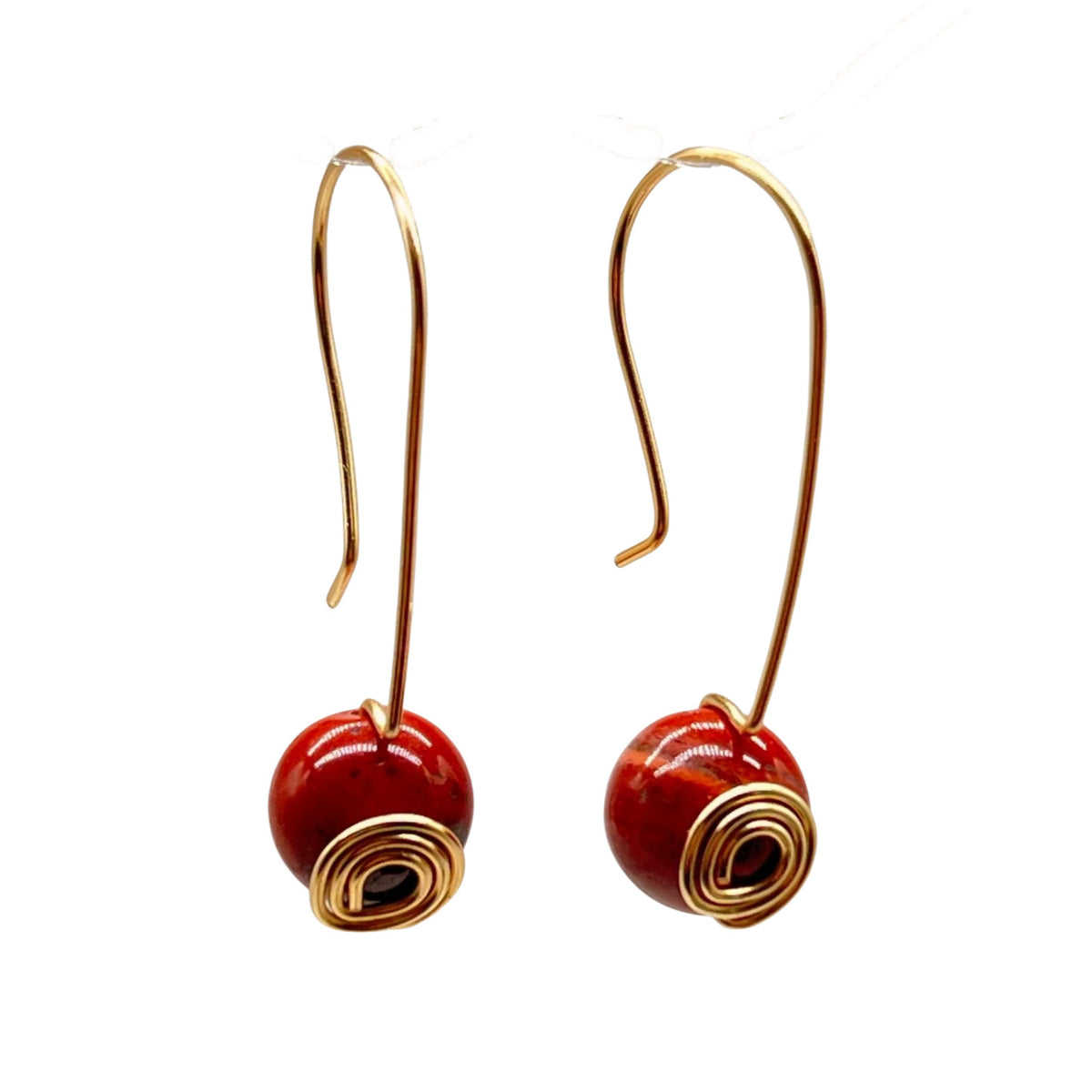 Pop-Up Mākeke -  Pawehi Creations - Piko Drop Earrings - Style #07 - Front View