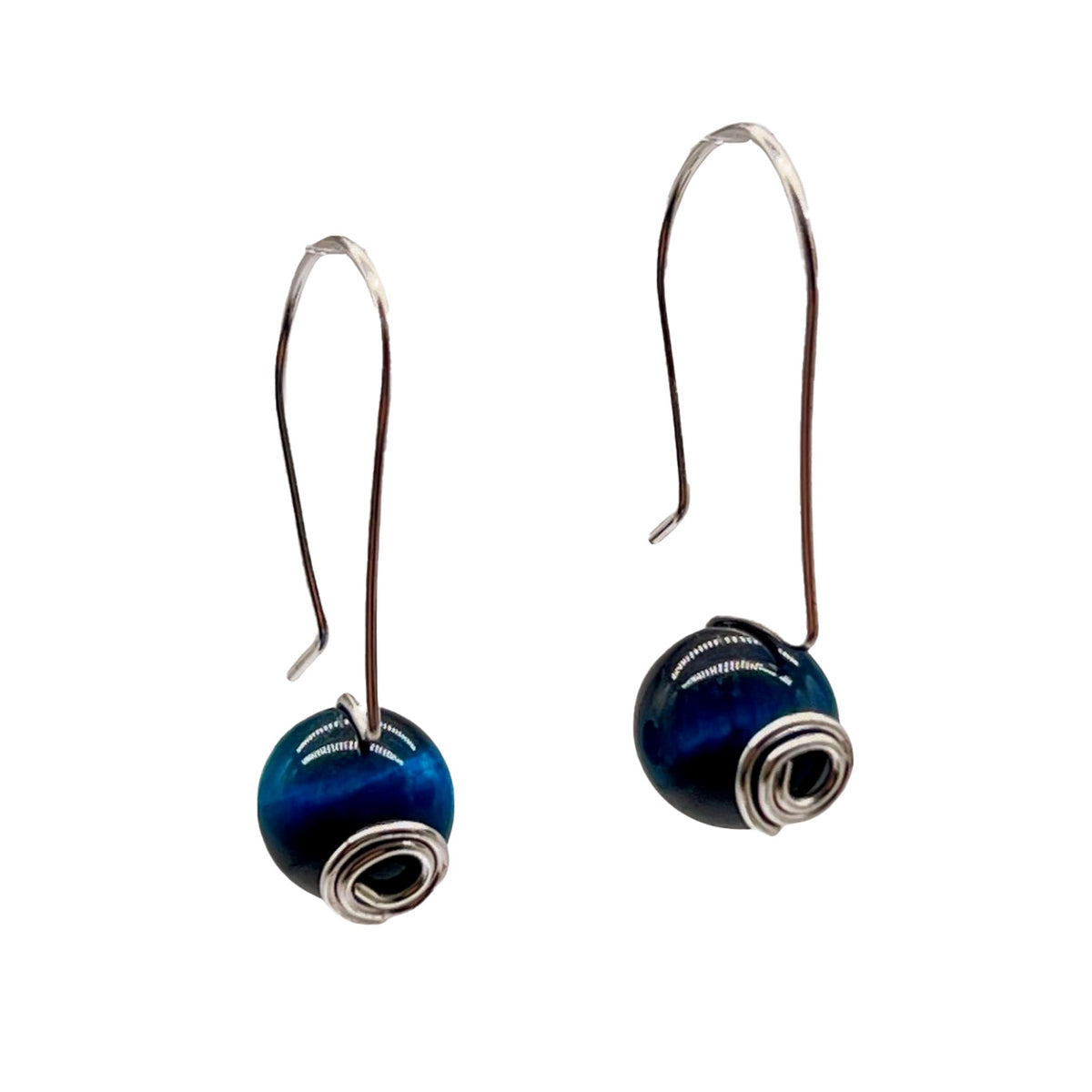 Pop-Up Mākeke -  Pawehi Creations - Piko Drop Earrings - Style #32 - Front View