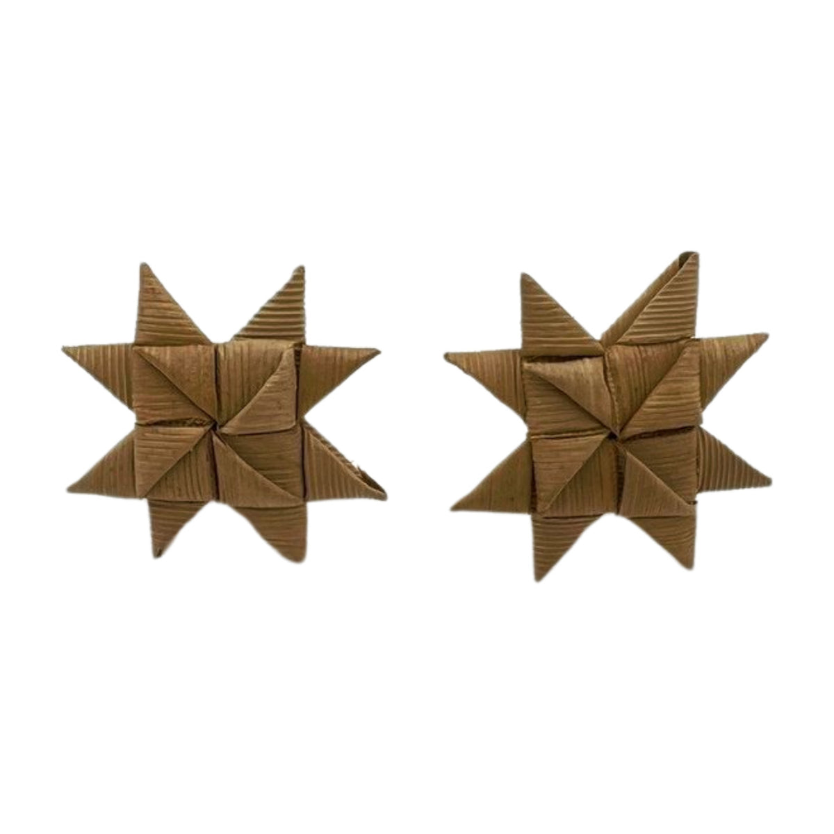 Pop-Up Mākeke - Pawehi Creations - Raufara Star Stud Earrings - Style #1 - Front View