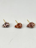 Tiny Stud Shell Earrings - 3 Piece