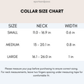 Pop-Up Mākeke - Ports and Paws - Neoprene Dog Collar - Paiko (Pink) - Size Chart