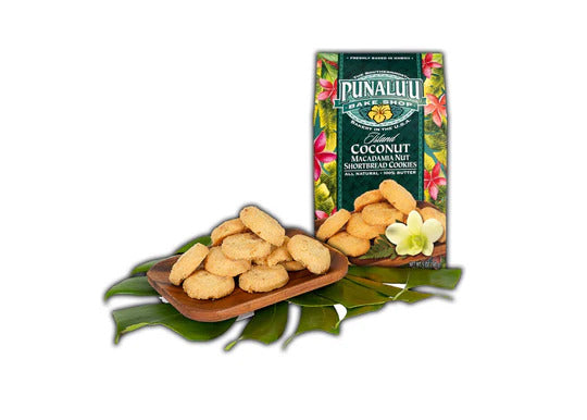 Pop-Up Mākeke - Punalu'u Bake Shop - Coconut Macadamia Nut Cookies - Front View
