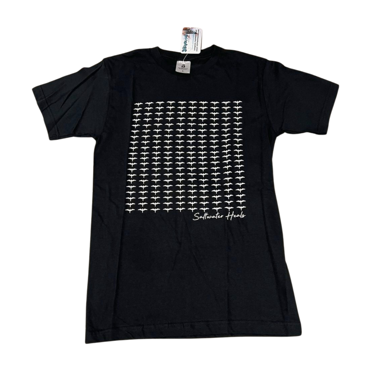 Men's Short Sleeve T-Shirt - Black Iwa Birds