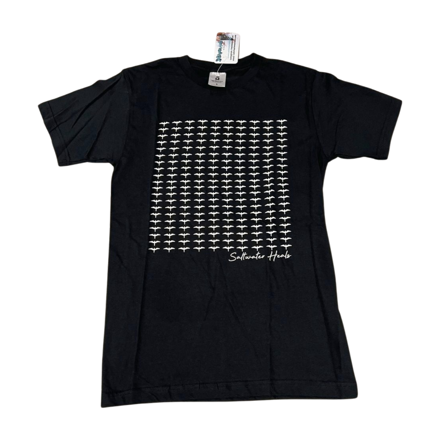 Men's Short Sleeve T-Shirt - Black Iwa Birds