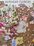 Pop-Up Mākeke - Surf Shack Puzzles - Hawaiian Flowers by Laulima Hawaiʻi 1000-Piece Puzzle - In Progress