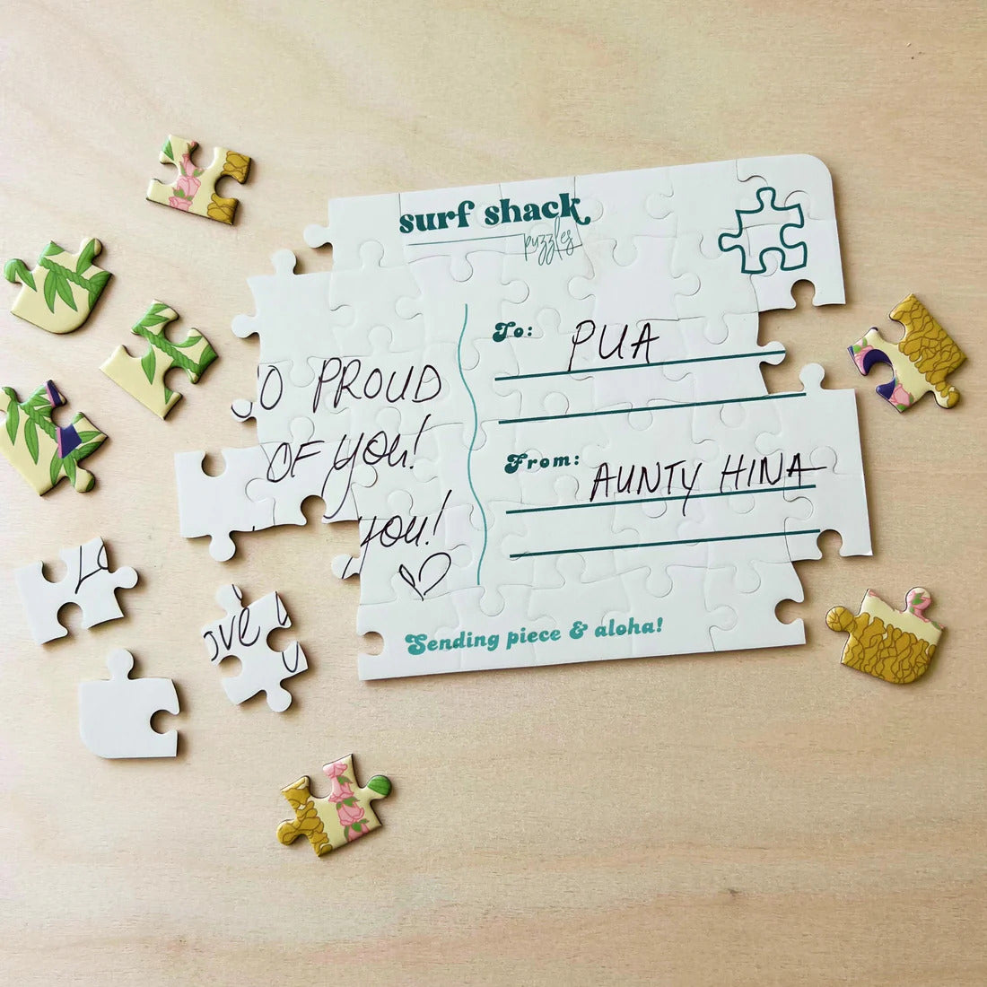 Pop-Up Mākeke - Surf Shack Puzzles - Vacation Mode 48-Piece Postcard Puzzle - Front View