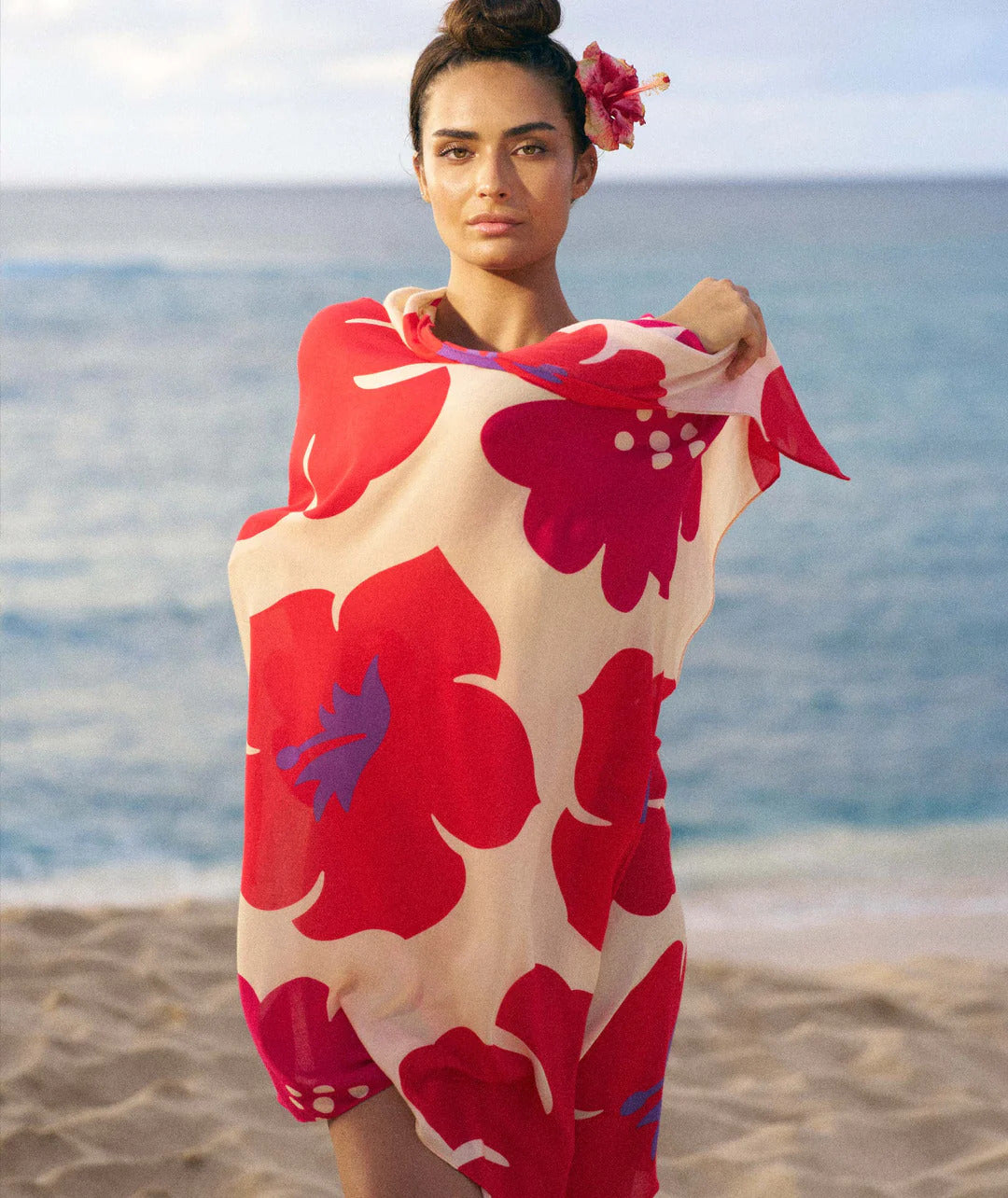 Pop-Up Mākeke - Tag Aloha - Aloalo Pareo - Sand with Hawaiian Airlines