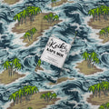 Pop-Up Mākeke - The Keiki Department - Bamboo Muslin Baby Swaddle Blanket - Camo Palms - Front View
