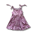 Pop-Up Mākeke - The Keiki Department - Kili Girl's Dress - Neke Fern in Lavender - Front View