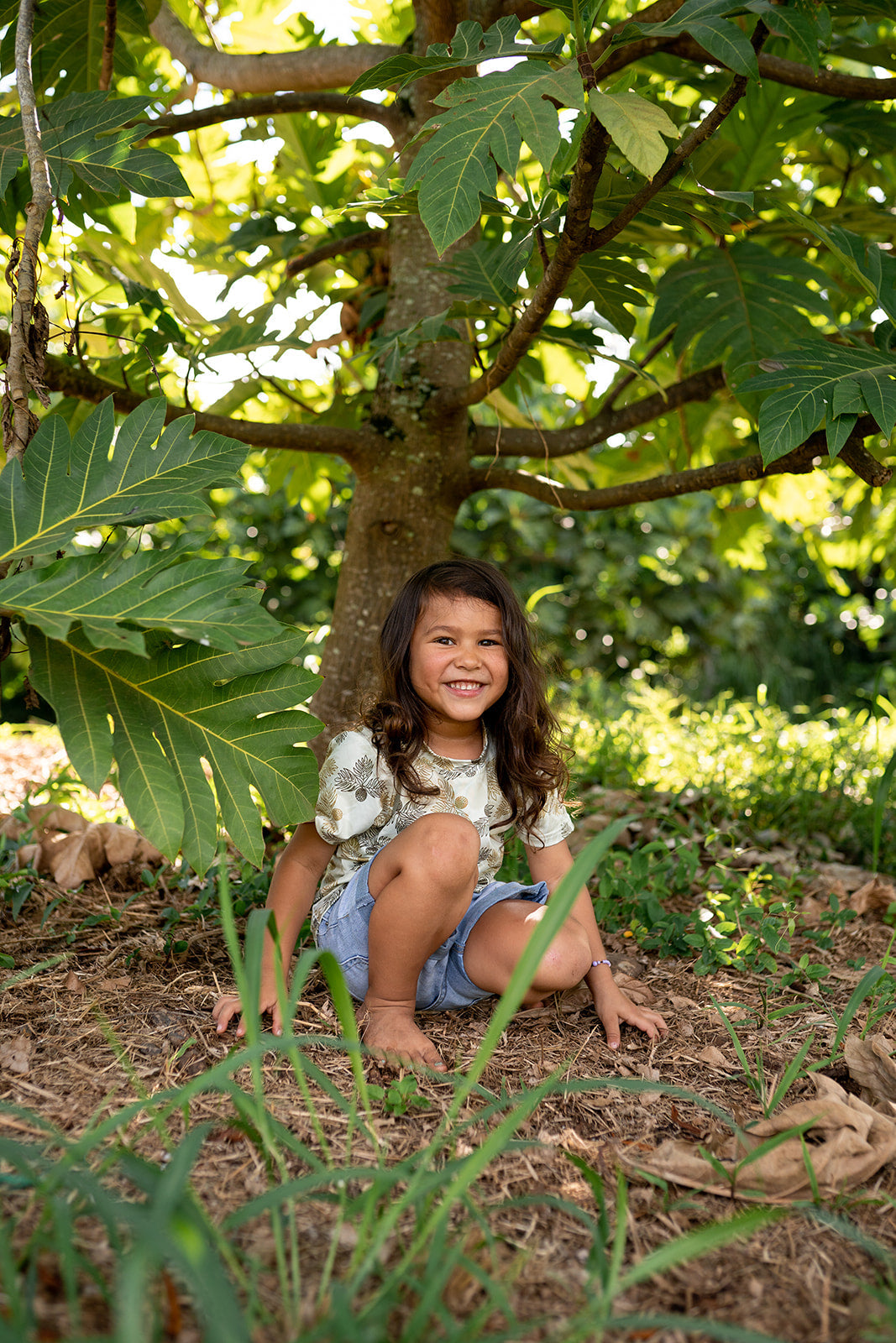 Pop-Up Mākeke - The Keiki Department - Unisex Keiki Short Sleeve T-Shirt - Ulu Green Ulu o Lele - Front View