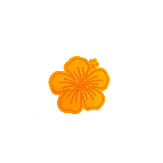 Pop-Up Mākeke - Workshop 28 HI - Hibiscus Felt Coaster - Apricot