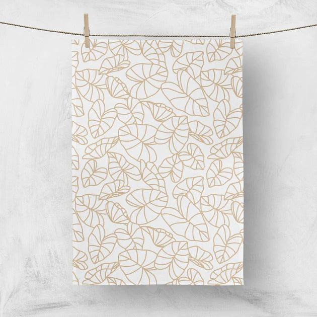 Pop-Up Mākeke - Workshop 28 HI - Kalo Cotton Dishcloth - Sand