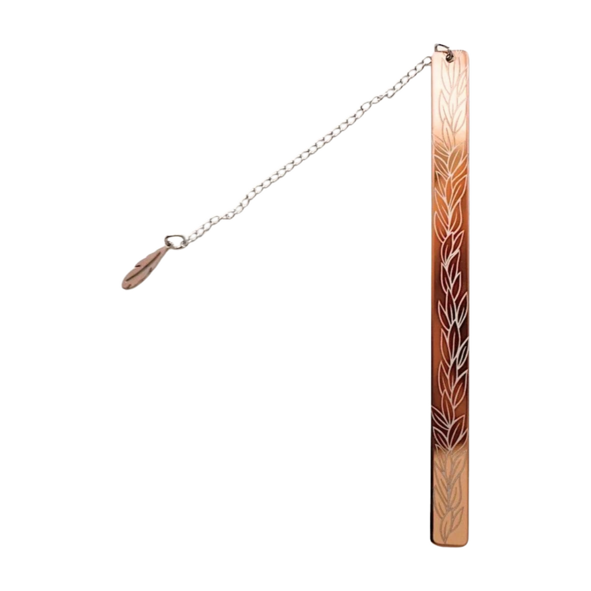 Pop-Up Mākeke - HI Darling Shop - Rose Gold Stainless Steel Bookmark - Malie - Front View