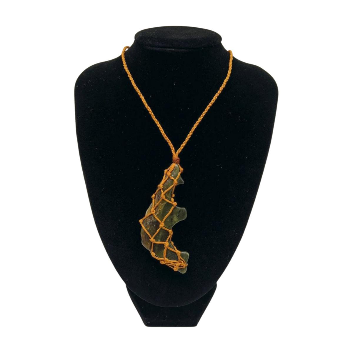 Pounamu & Paua Shell from Aotearoa Lashing Knot Necklace - Style #004