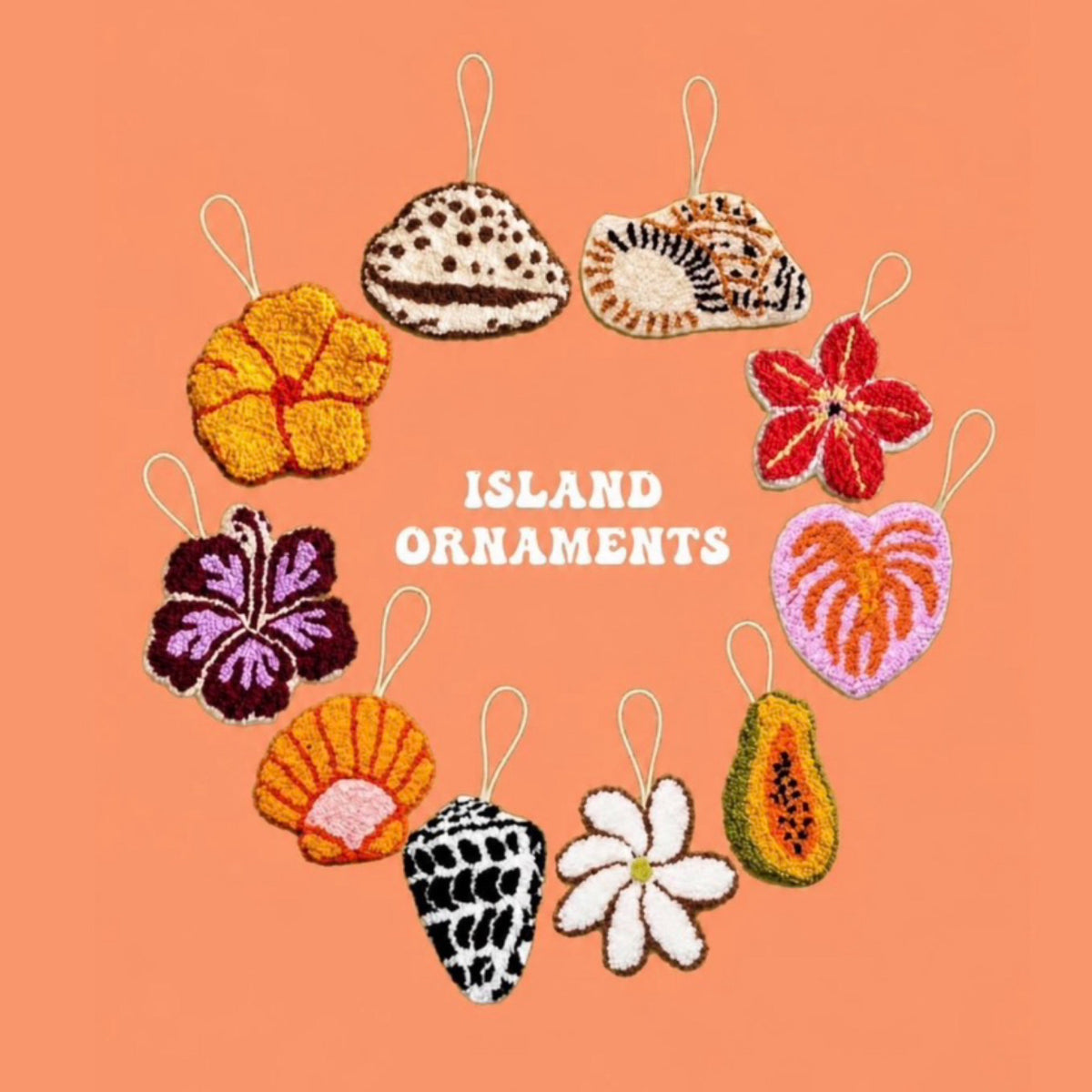 Tiger Cowrie Shell Island Ornament by The Coconut Collective