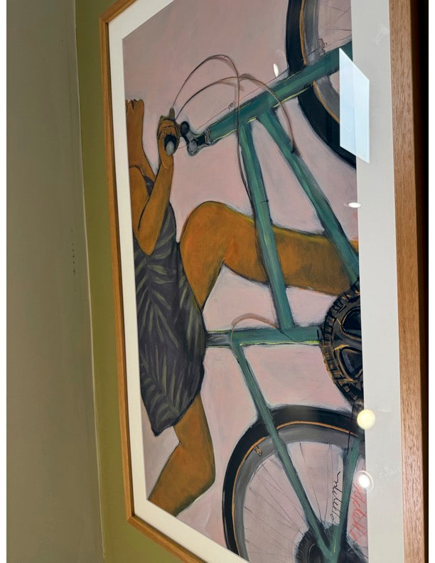 School's Out Print on Paper Plexi Glass Matting and Frame - Pegge Hopper