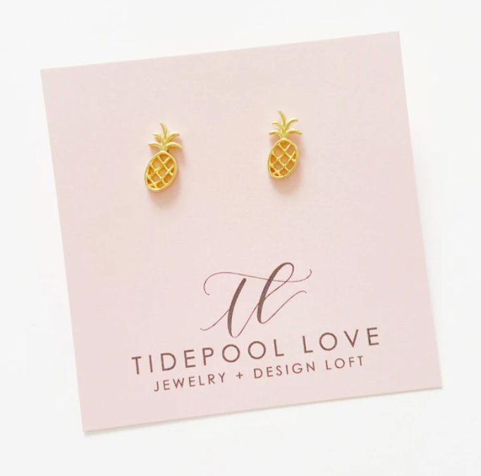 Mini Pineapple Stud Earrings