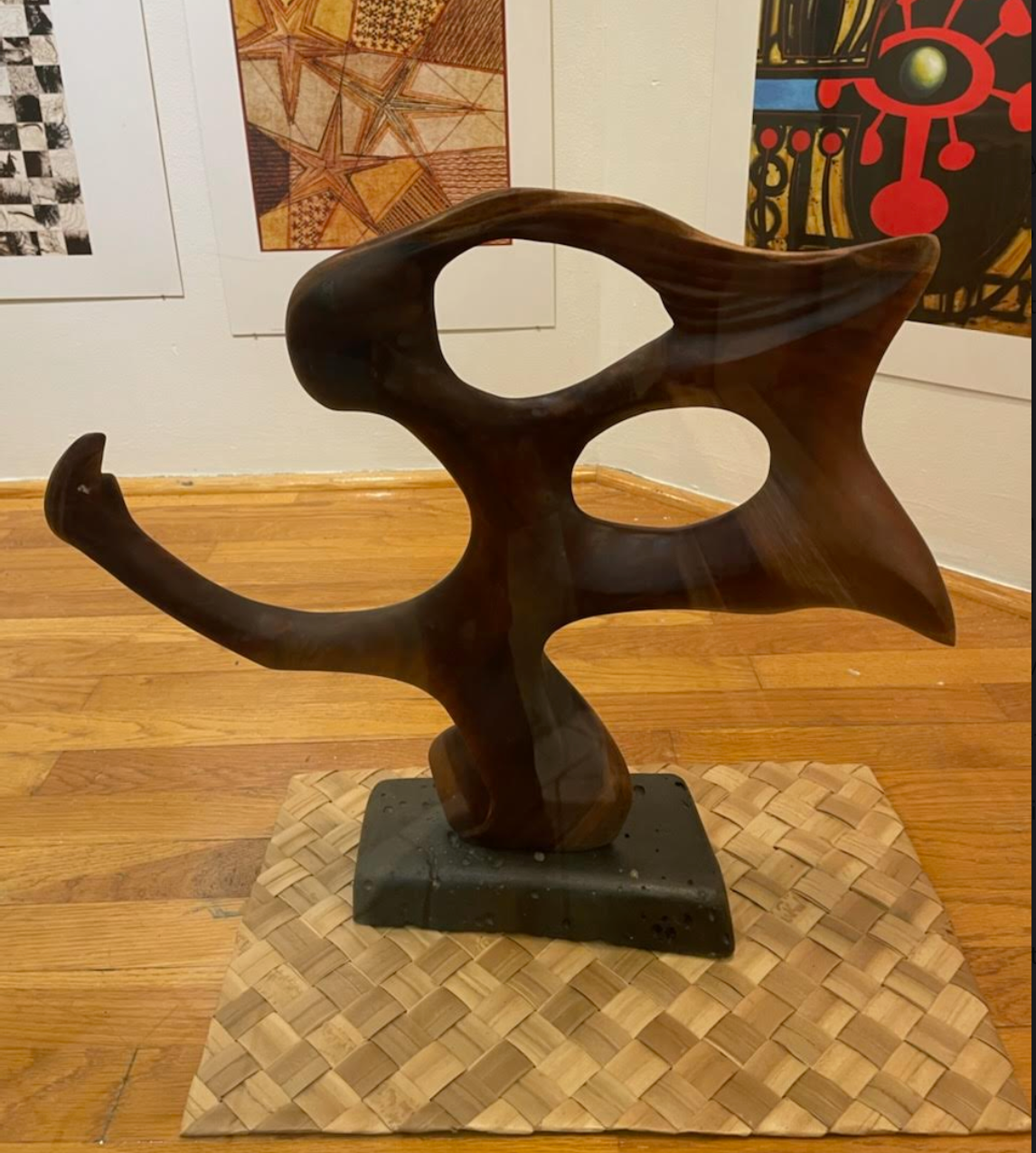 Koa Facial Figure 20" W x 18.5 x 5" D Jerry Vasconcellos