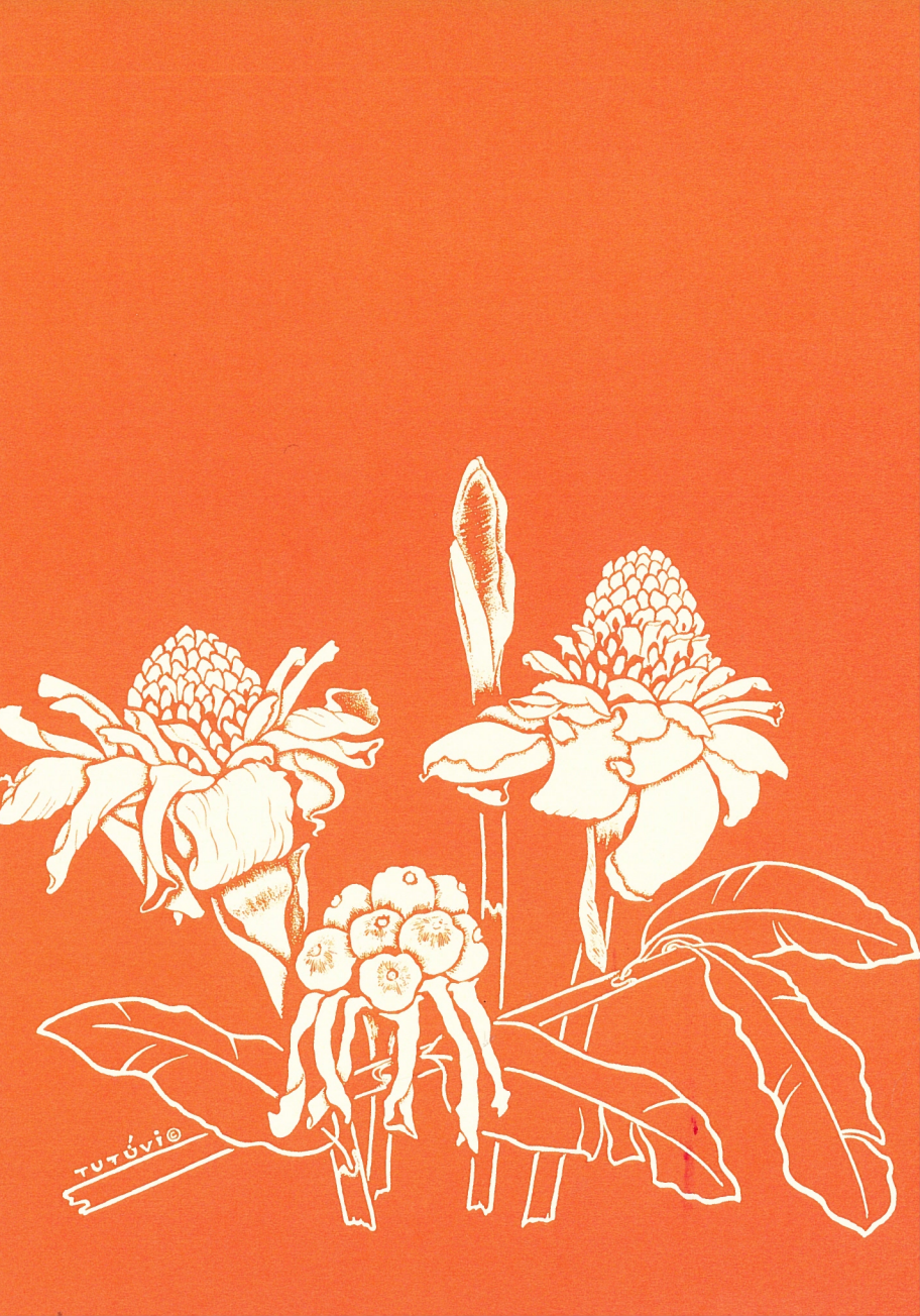 Tutuvi Torch Ginger Note Card 5" x 7"