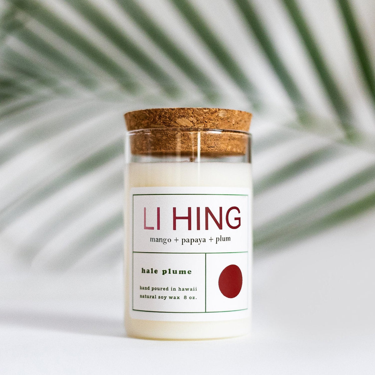 Li Hing Hale Plume Candle