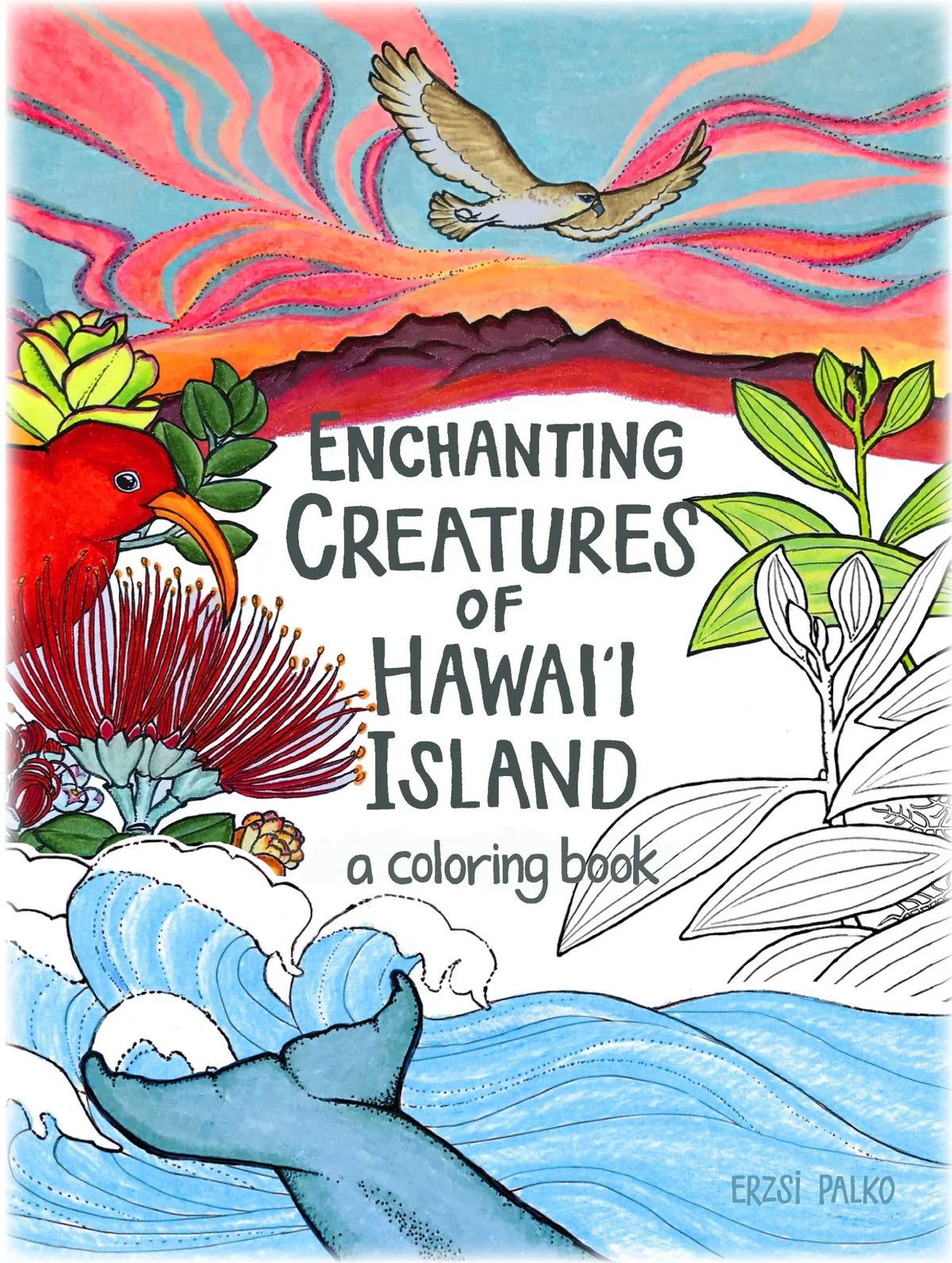 Enchanting Creatures of Hawai‘i Island Coloring Book cover