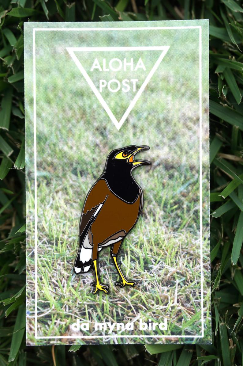 Myna Bird Pin