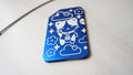 Window Luggage Tag - Lucky Cat/Blue