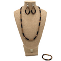 Pop-Up Mākeke - Akalei Designs - Double Strand "Forbidden Island" Necklace Set with Earrings and Bracelet - Front View