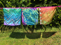 Pop-Up Mākeke - Kupu A'e Molokai - Hae Pule Aloha (Prayer Flags) - Aloha (Love)- Kalo (taro), Hoʻihi (respect), ʻOhiʻa Lehua (Lehua Flower)