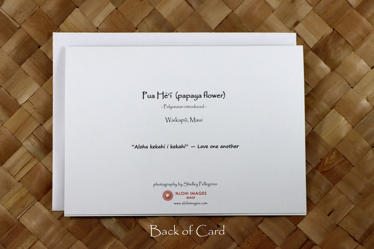 Pop-Up Mākeke - Alohi Images Maui - Love One Another Wedding & Anniversary Greeting Card - Pua Hē‘ī