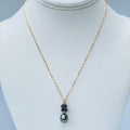 Pop-Up Mākeke - Stacey Lee Designs - Blackjack Tahitian Pearl Necklace - Front View