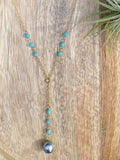 Pop-Up Mākeke - Stacey Lee Designs - Tahitian Pearl Pendulum Necklace