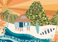 Pop-Up Mākeke - Surf Shack Puzzle - Stay Awhile by The Happy Sea Kid's Puzzle